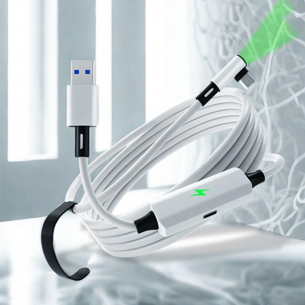 Charging While Playing Data Transfer Cable Charging Cable for Meta Quest 3/3S/Pico 4 Ultra