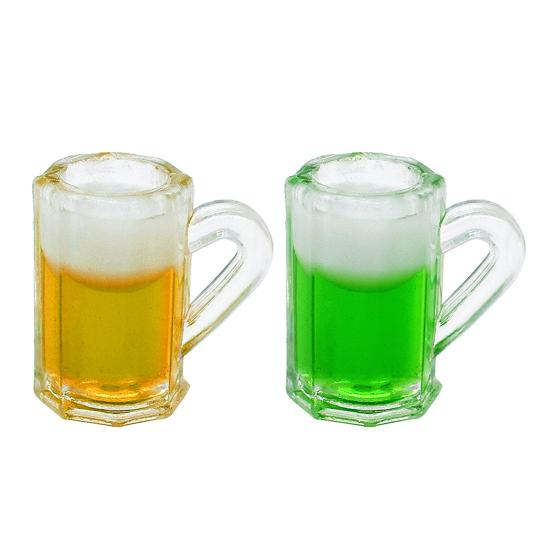 5Pcs Mini Beer Mugs Realistic Beautifully Small High Simulation Exquisite Decorative Compact 1/12 Dollhouse Miniature Cup Drinks Model Toy Scene Props