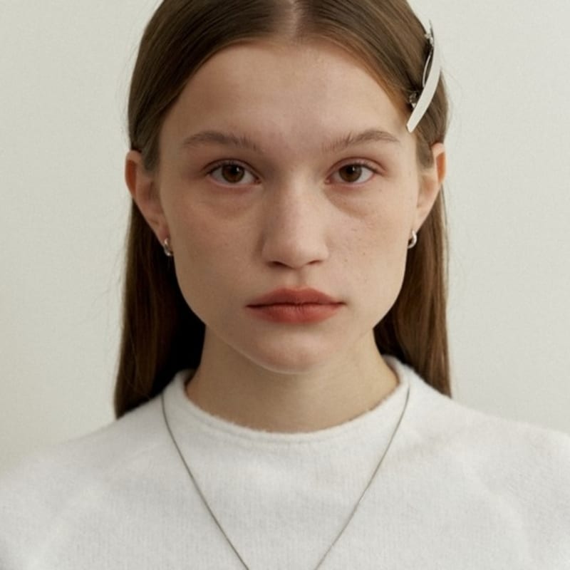 LOVE ME MONSTER Slim Silver Hair Pin