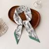 Wind Small Streamer Long Scarf Ribbon Tie Bag Versatile Decorative Headband Printed Scarf with Hand Scarf