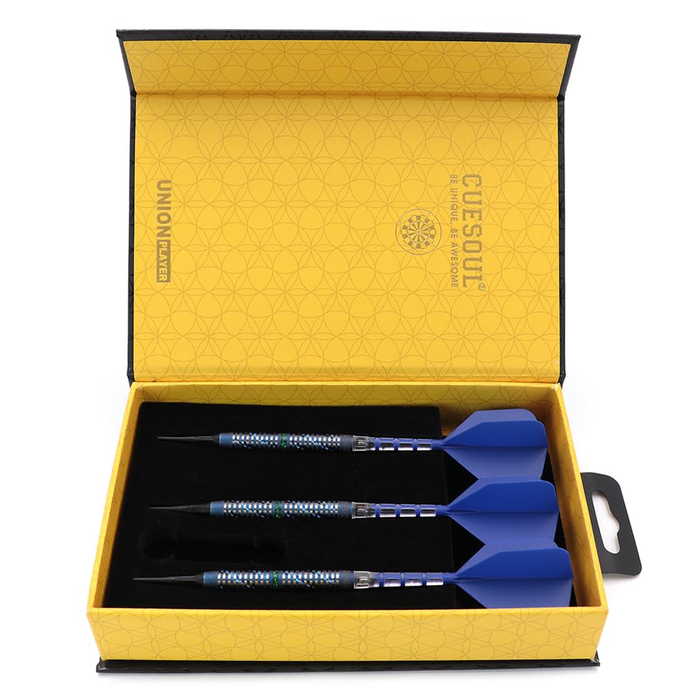 CUESOUL 'BOSS CHEN' First Generation 19g 90% Tungsten Soft Tip Darts Set (CSDP-BCRG1)