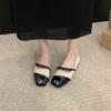 Women's Flats 2025 Spring Patchwork Slip on Flat Shoes New Designer Bowtie Ballet Flats for Female Mary Janes Shoes