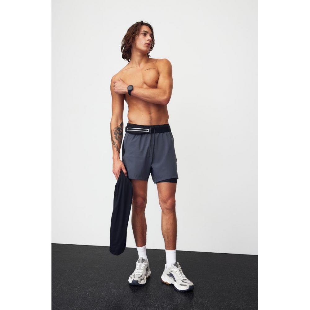 

Шорты для бега HM DryMove серые