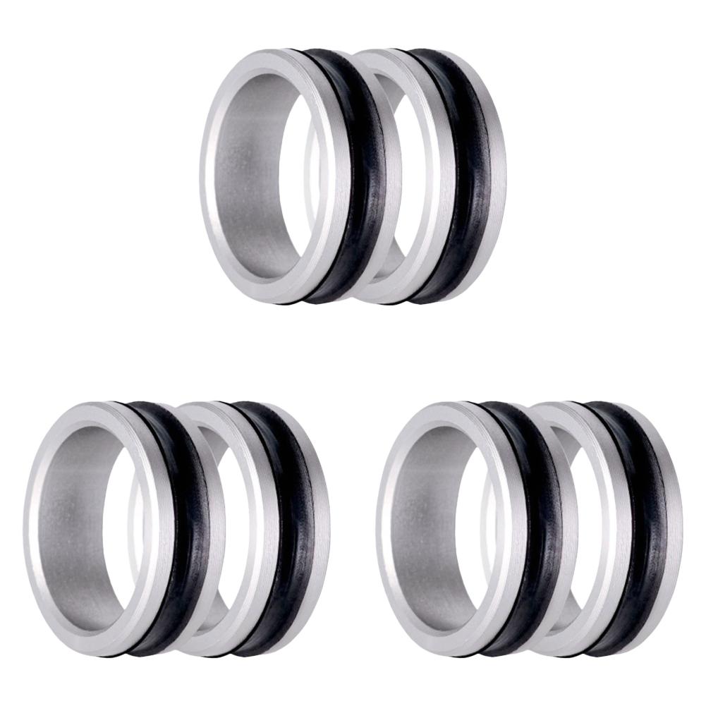 6 Stück Schnurabzieher Tragbar Schnurschlaufe Anti-Rutsch Aluminiumlegierung Sparring Festziehen des Vorfachknotens Angelzubehör