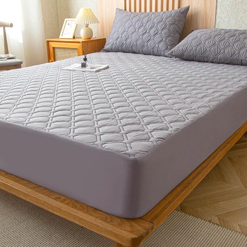 Waterproof Thicken Matter Cover Fitted Sheets Mattress Pad Protector Adjustable Bed Cover Anti-bacterial Bedspread 150/160x200cm