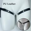Pu Leather Adjustable Chastity Auxiliary Strap Male Chastity Cage Anti-Removal Device Chastity Cage Accessories Adult Sex Toys