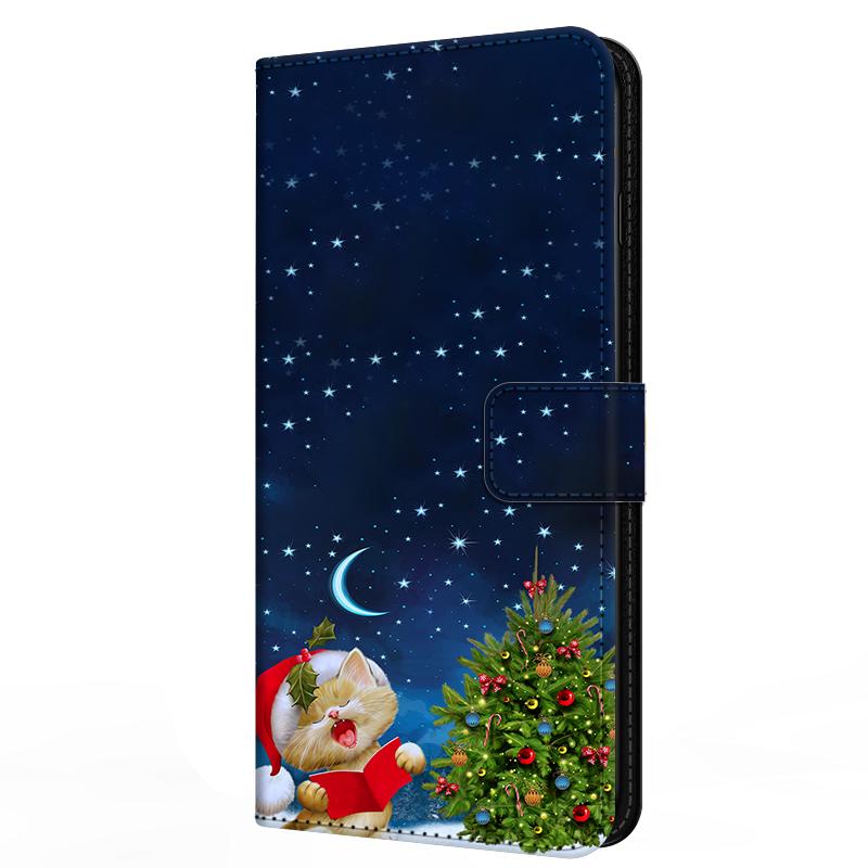 Wallet Cover For Oppo A5 4G 5G Case A5i Pro A5m Flip Stand Book Magnetic Leather Case For Oppo A5x 4G 5G Christmas Cases A 5x