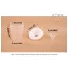 12/24Pcs Watercolor Brush Washing Cups with Lids Spill Prevention Plastic Paint Brush Cleaner Cup for Home Classroom