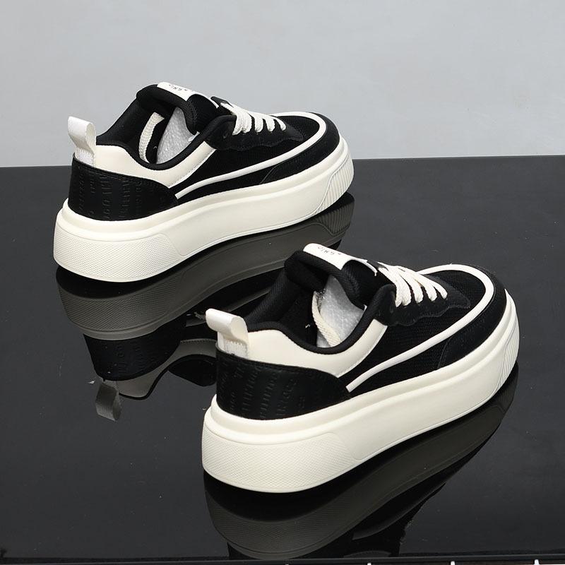 

McQueen mesh breathable summer new thick-soled heightening shoes sports board shoes 44