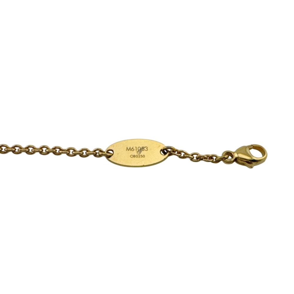 LOUIS VUITTON M61083 Gold Plated Essential V Necklace gold Gold Plated Used