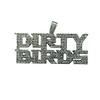Dirty Birds Diamond Alloy Pendant Necklace - Rock Punk Football Team Men's Jewelry