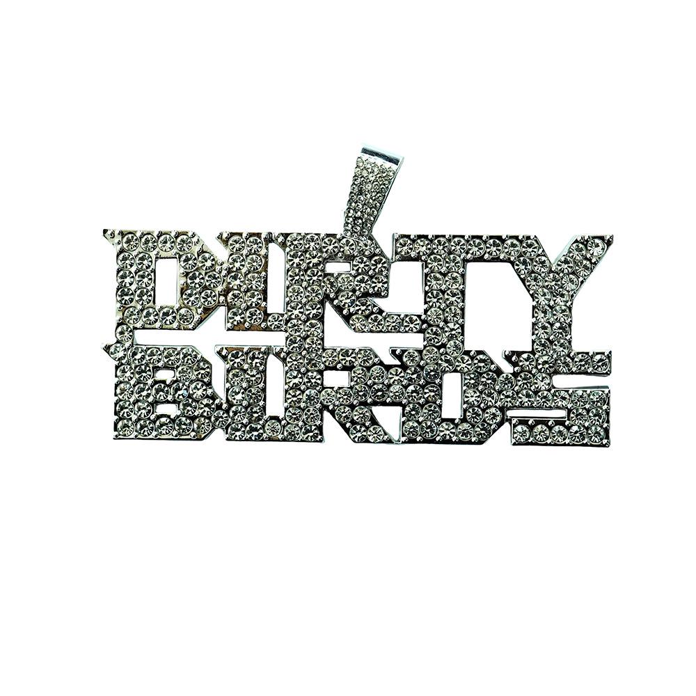 Dirty Birds Diamond Alloy Pendant Necklace - Rock Punk Football Team Men's Jewelry