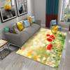 Poppy Red Flowers Carpet for Kitchen Floor Mat Bedroom Living Room Bedside Decor Area Rug Hallway Carpet Home Entrance Doormat