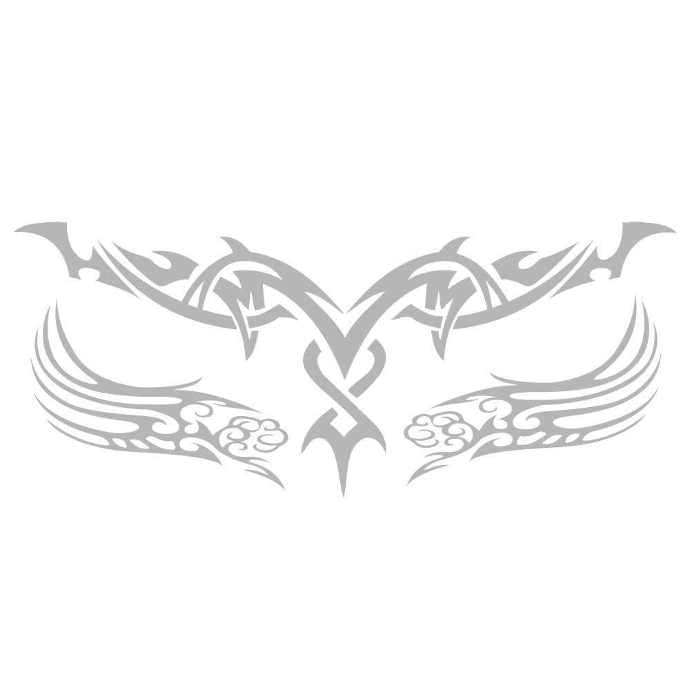 

3 шт. модные наклейки для автомобиля с огненными тотемами, креативное украшение, передняя крышка автомобиля, спортивные крылья, полосатая наклейка на капот, автозапчасти