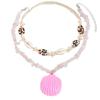 Natural Gravel Necklace European and American Jewelry Women's Bohemian Simple Fashion Marine Shell Sweater Chain