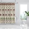 Household Waterproof Fabric Home Shower Curtain Accessories 90x180 Shower Curtain 240 * 200 Christmas Peripheral Shower Curtain