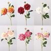 Handmade Artificial Dahlia Flower Real Touch Fake Flower Faux Dahlia Branch  Home Living Room Decor