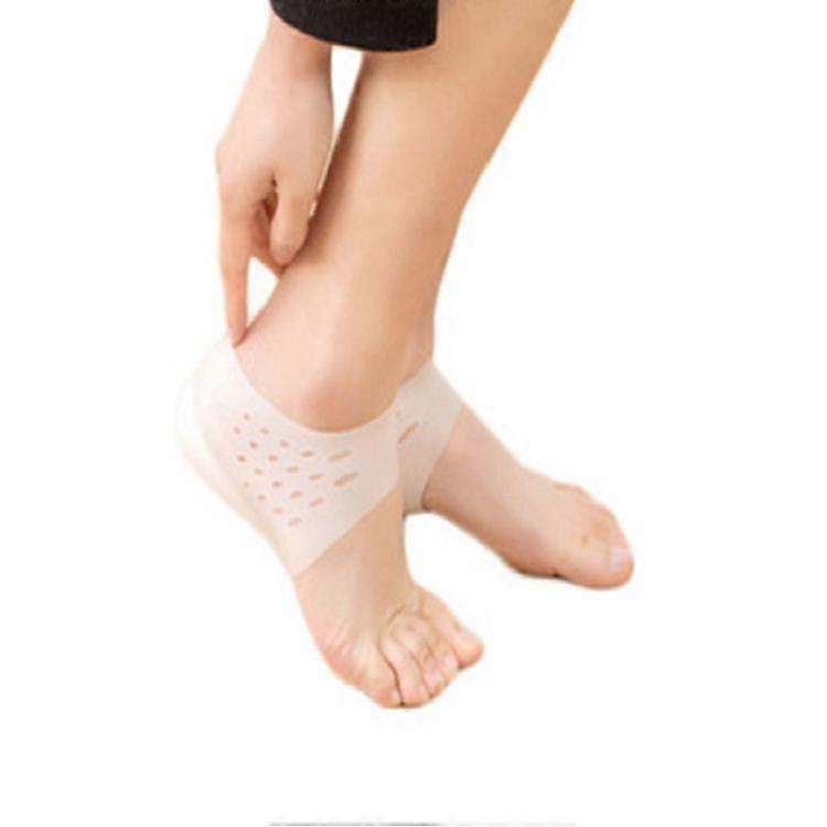 5cm Height Increase Heels Sleeves Gel Heel Height Invisible(2pcs,white