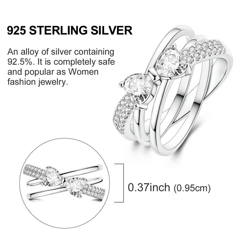 New Authentic Copper Ring Heart Bow FourLeaf Shamrock Crown Guardian Eye Ring Ideal For Women Girl Wedding Jewellery Gift