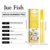 Jue-Fish Wood Burning Marking Pen Wood Burning Pen for Coaster Cutting Board Handmade Art DIY Design Wood Craft