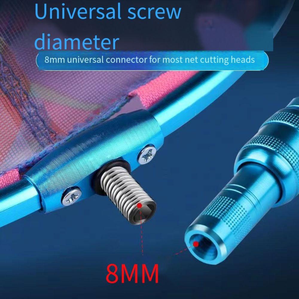 Portable Pocket Fish Dip Net Aluminium Zinc Zinc Alloy Telescopic Pole Net Head Butterfly Nets Insect