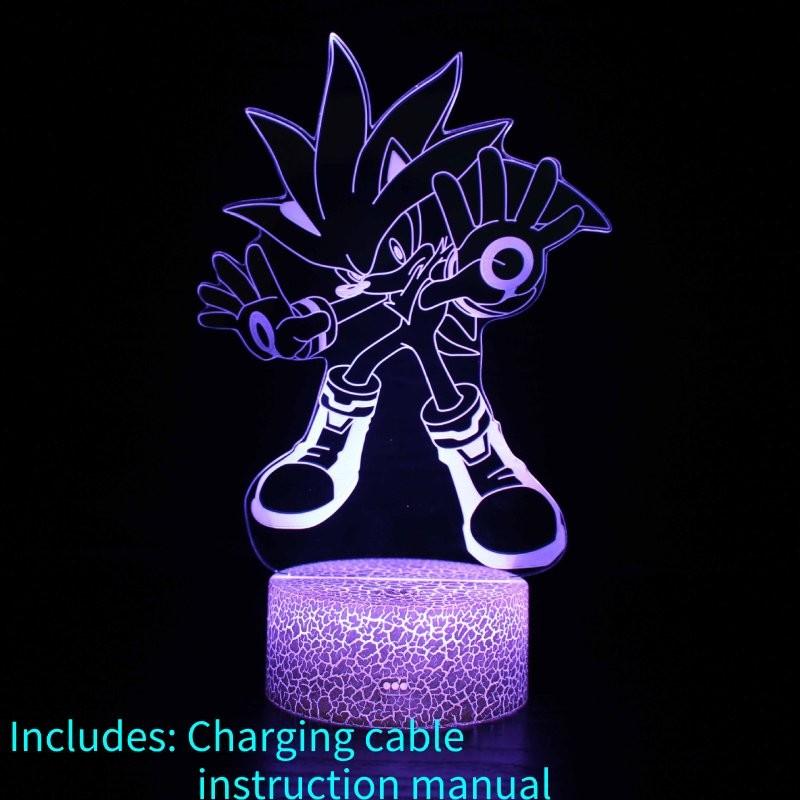 Sonic Series 3d Touch Control Colorful Night Light Ideal For Kids And Adults Gifts