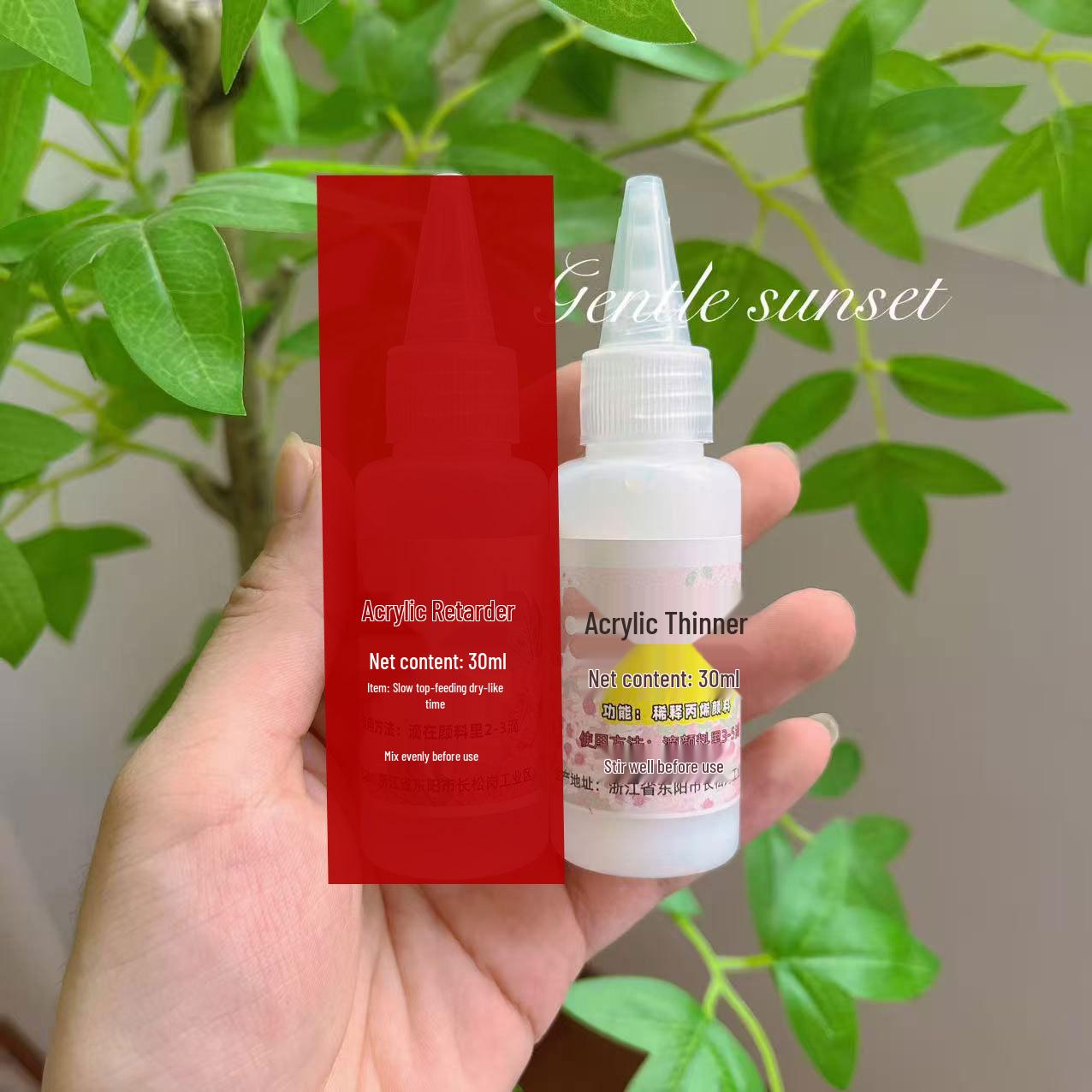 Acrylic Paint Thinner Retarder & Surface Protectant Spray Bottle