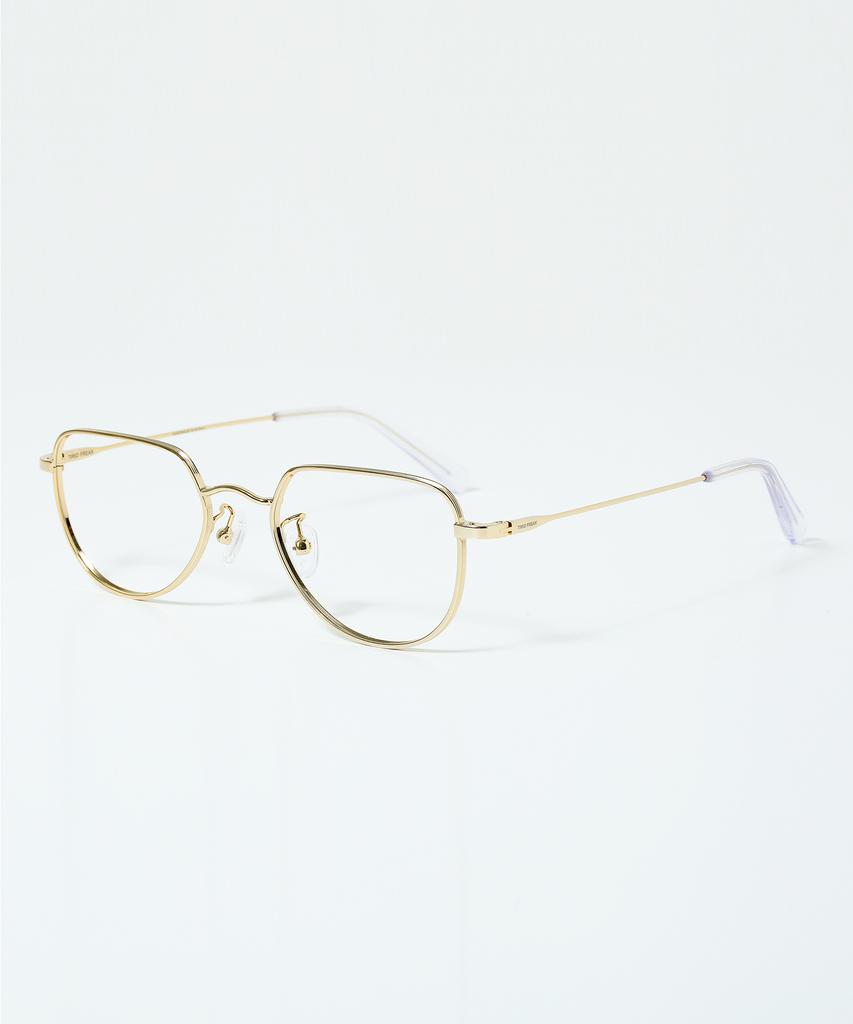 Timideupeulikeu Jayni Gold Titanium Glasses