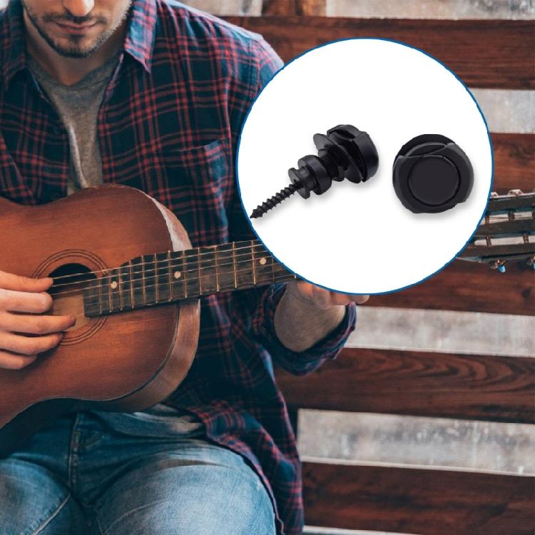 1 Pair Guitar Strap Lock Buttons Guitar Hardware Strap Lock Buttons Guitar Strap Buttons for Guitarists and Bass Player