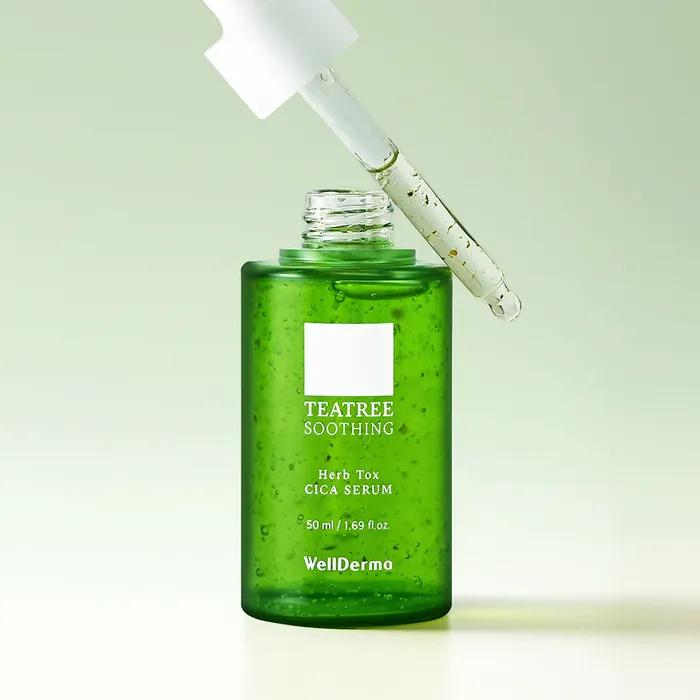 New Wellderma Tea Tree Soothing Herb Tox Cica Serum 50ml