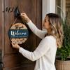 Beach House Decoration Summer Pool Wooden Hanging Sign, Weather Resistant Solid Wood Plaque with Sign Hemp Rope for Outdoor Party And Swimming Decor