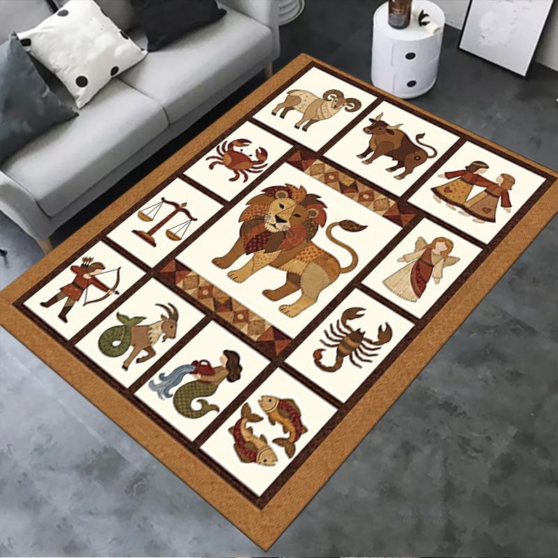 

2025 New constellations Carpet Rug for Living Room Bedroom Home Sofa Decoration,Kids play Non-slip Floor Mat150 40x60cm( 15x23in )