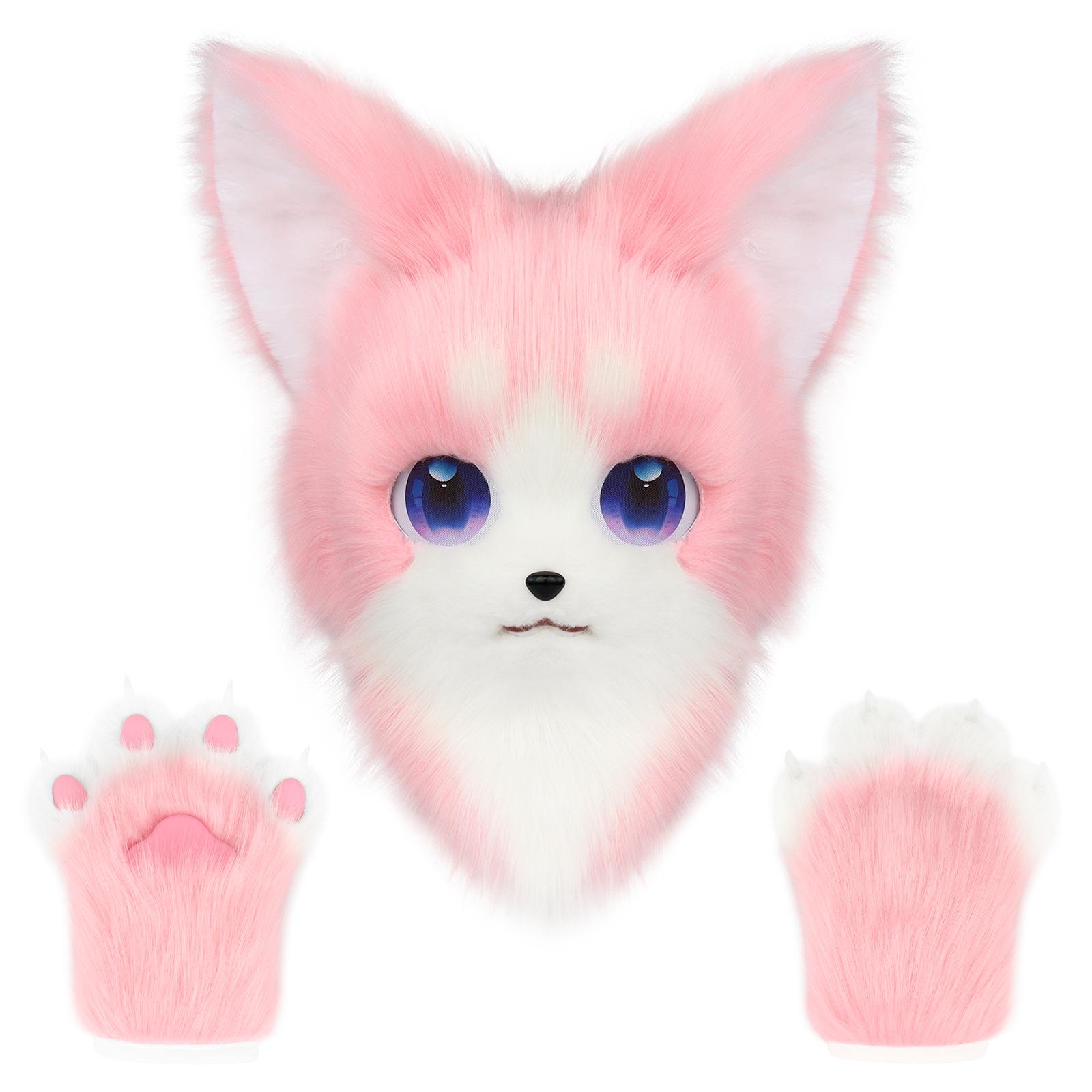 Animal Cat Fursuit Head Mask Furry