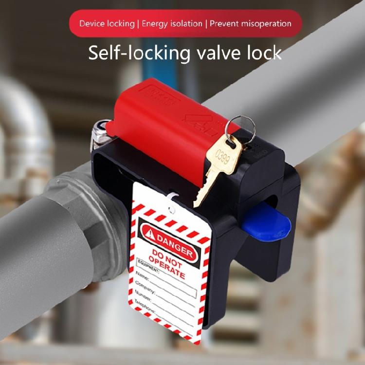 Adjustable Ball Valves Lockout Device Industrial Safety Lock Locking Gate Valves Switches Lock for Flat/Round Handles