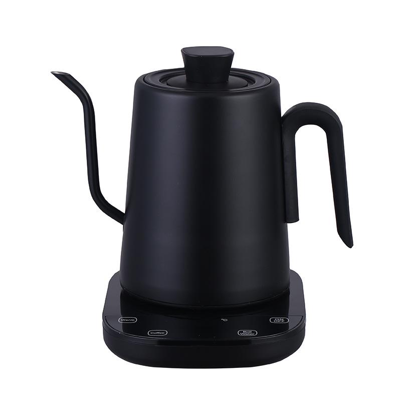 

European Gooseneck Electric Kettle - 304 Stainless Steel Pour-over Coffee Pot with Long Spout 220V UK Standard [Celsius]