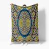 Moroccan Islamic Rug Pattern Cotton Throw Blanket Decorative Bed Sofa Cushion Cover Unique Handmade Cushion Gift