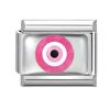 New Design Pink Planet Flower Cherry Eyes Butterfly Italian Charm Links Fit 9MM Stainless Steel Bracelet Jewelry DIY Making