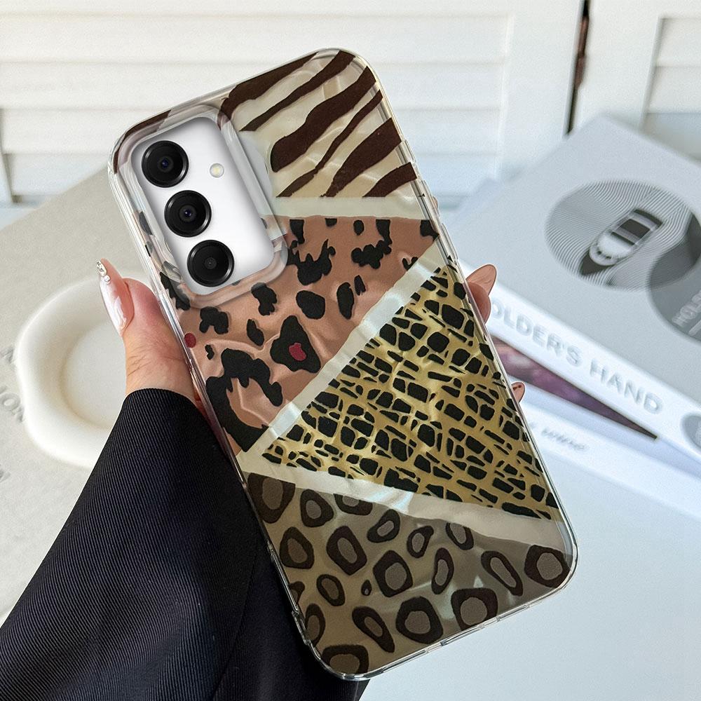 Leopard Print Water Wave Texture Phone Cases for Samsung Galaxy A55 A56 A36 A26 A16 A54 A14 A24 A34 A06 A53 Shell Silicone Cover