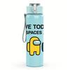 1 Pezzo Salva Spazio Personaggio Equipaggio Gioco Astronavigante 750ml Bottiglia d'Acqua Colorata in Plastica Tappo a Flip con Cannuccia Anti-perdita Per Sport Ufficio Uso Domestico