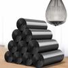 100pcs Flat-mouth Black Rubbish Bag Plastic Waste Bag Liner Bags Trash Bag  Bathroom