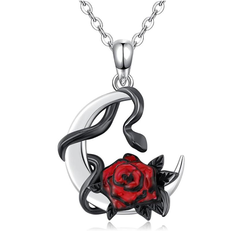 Wish Stylish Vintage Serpent Rhinestone Necklace Perfect For Lovers Animal