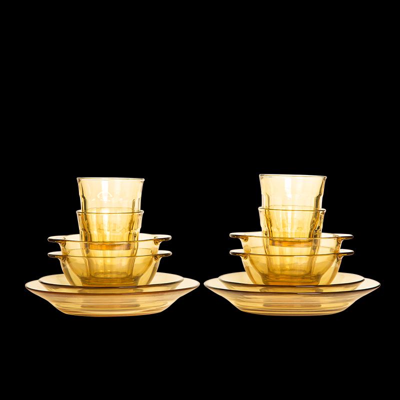 Pyrex Shiny Crystal Glass Tableware Set