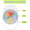 VROCUSE Feelings Wheel Large 12 inch, Acrylic Emotion Wheel Chart For Therapy School Counselor, Social Worker, Counseling Office Decor