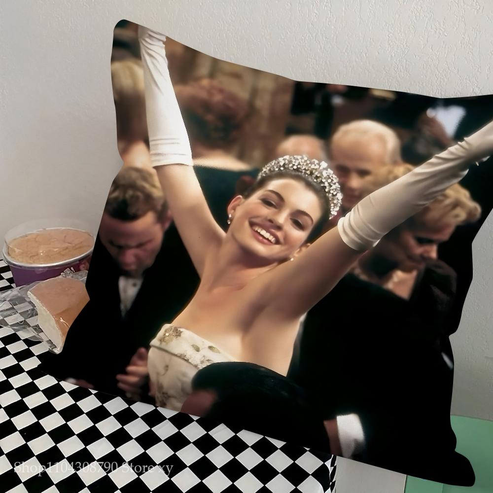Anne Hathaway Pillow Case Square Pillow Bedroom Sofa Leisure Comfort Cushion Car Living Room Home Decoration
