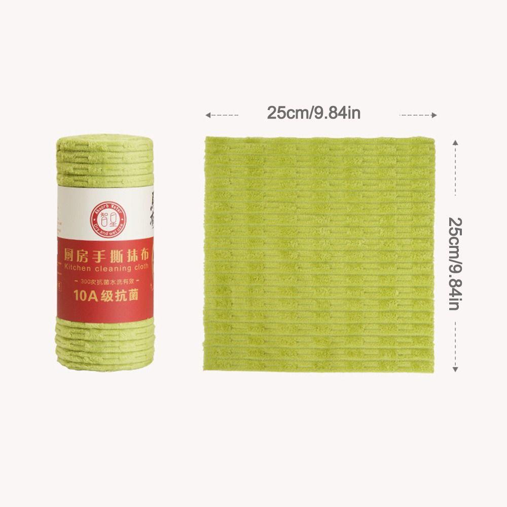 High Absorbency Kitchen Towels Reusable Cleaning Rag Multi-Purpose Tear-Towel Roll