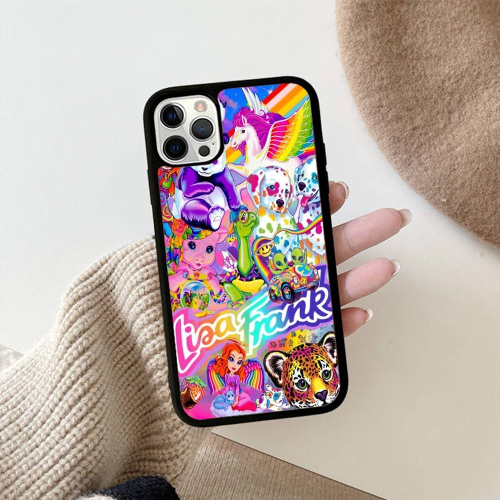 Lisa Frank Art Phone Case For IPhone 16 Pro Max 15 14 Plus 14 13 12 11 17 PC+TPU Cases Back Cover