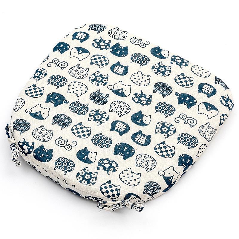 

Chair Cushions Memory Foam Chair Pads Soft Seat Cushion Pads Non Slip With Straps Durable Mats Pads for Lounge/Kitchen/Office 39x40cm