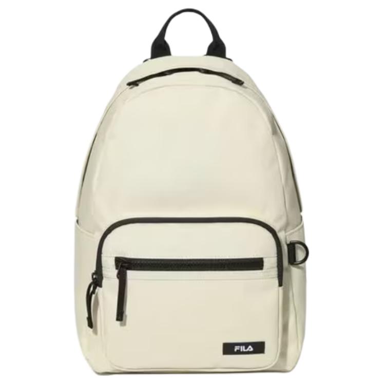 FILA Simple Fashion Versatile Polyester Backpack Small Unisex backpack Light-Beige FS3BPG3304XLBE Light Beige,Mini