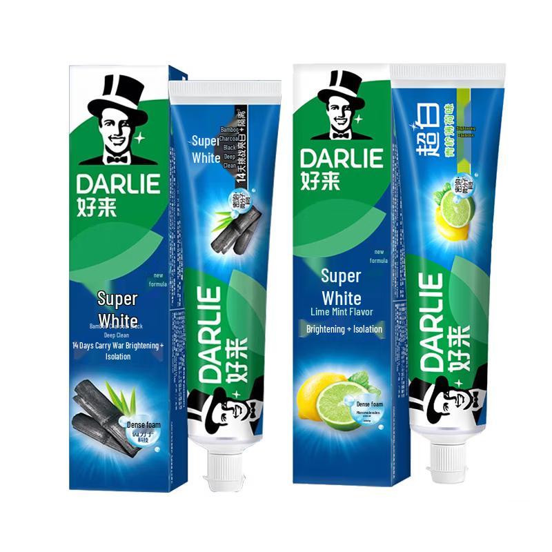 

Darlie Ultra White Toothpaste Set: Charcoal Deep Clean & Lime Mint