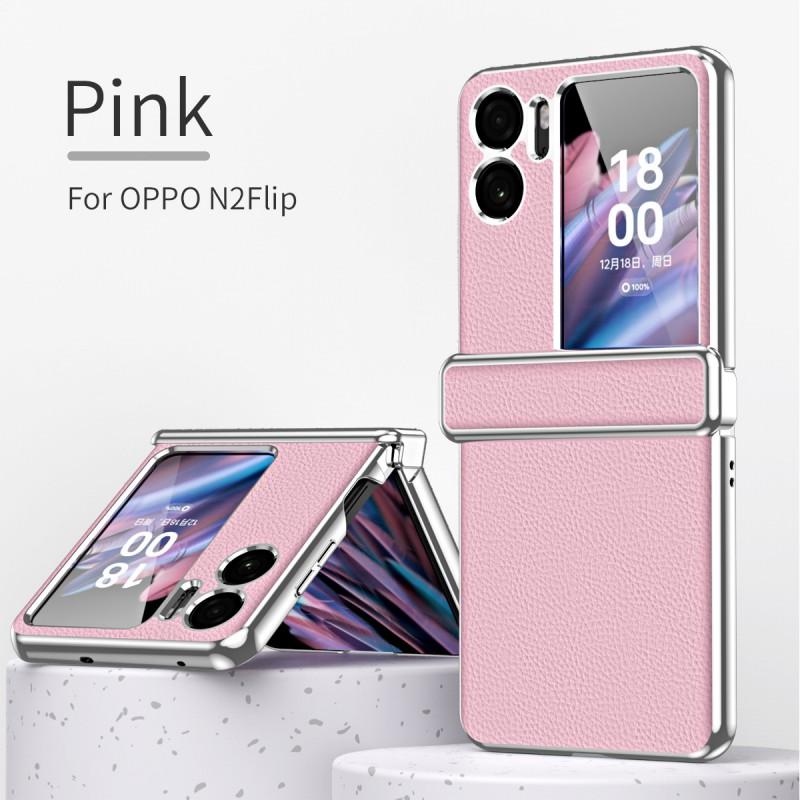 Magnetic Snap Case OPPO Find N2 Flip Leather-Feel Full Cover Shockproof Protective Shell With Anti-Fingerprint Design